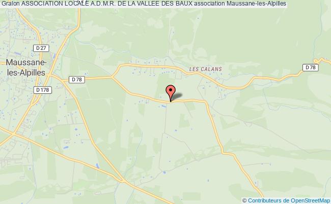 plan association Association Locale A.d.m.r. De La Vallee Des Baux Maussane-les-Alpilles