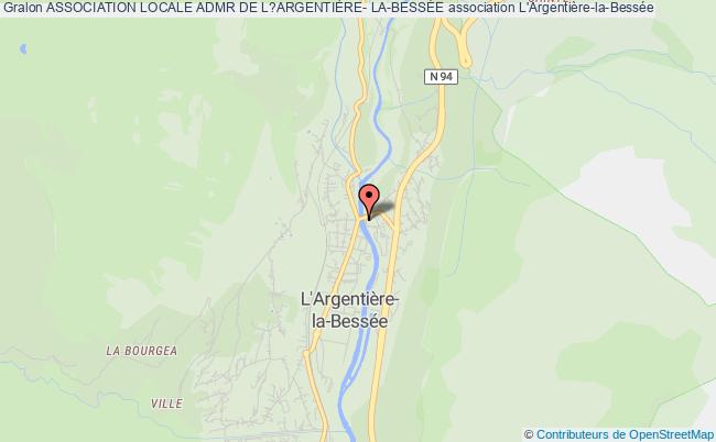 ASSOCIATION LOCALE ADMR DE L?ARGENTIÈRE- LA-BESSÉE