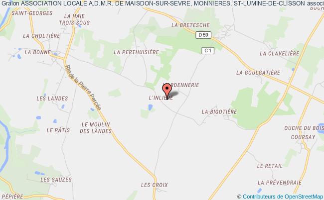 plan association Association Locale A.d.m.r. De Maisdon-sur-sevre, Monnieres, St-lumine-de-clisson Maisdon-sur-Sèvre