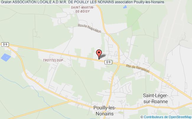 plan association Association Locale A.d.m.r. De Pouilly Les Nonains Pouilly-les-Nonains