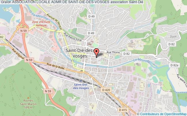 plan association Association Locale Admr De Saint-die-des-vosges Saint-Dié-des-Vosges
