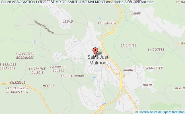 plan association Association Locale Admr De Saint Just Malmont Saint-Just-Malmont