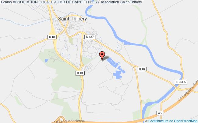 plan association Association Locale Admr De Saint Thibery Saint-Thibéry