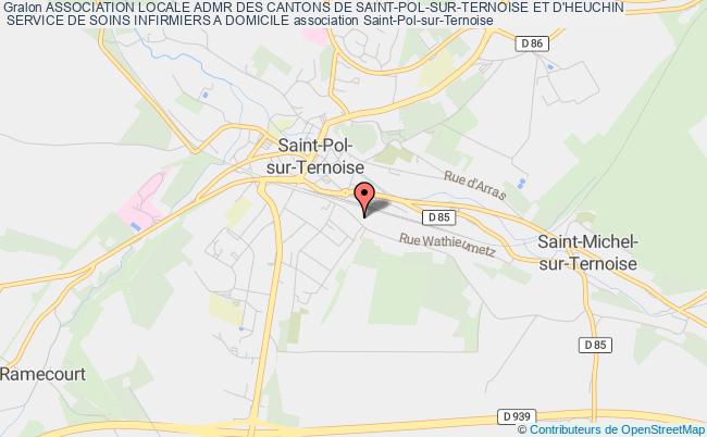 plan association Association Locale Admr Des Cantons De Saint-pol-sur-ternoise Et D'heuchin
 Service De Soins Infirmiers A Domicile Saint-Pol-sur-Ternoise