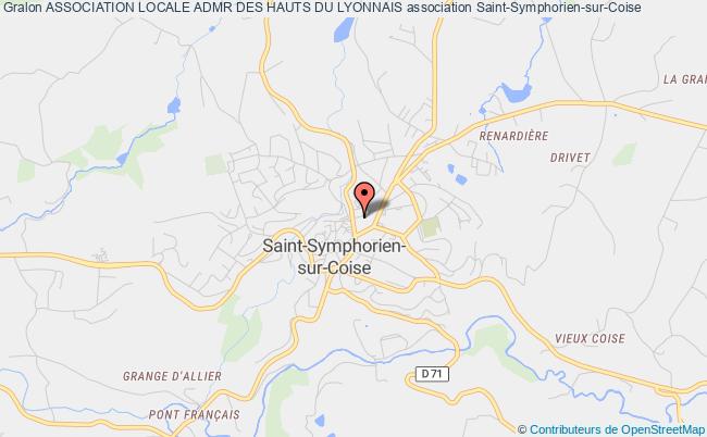plan association Association Locale Admr Des Hauts Du Lyonnais Saint-Symphorien-sur-Coise