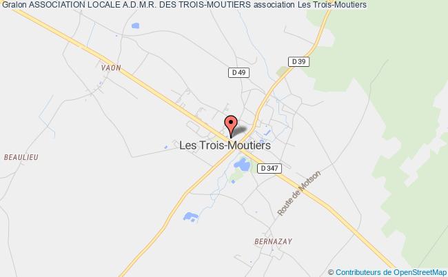 plan association Association Locale A.d.m.r. Des Trois-moutiers Les Trois-Moutiers