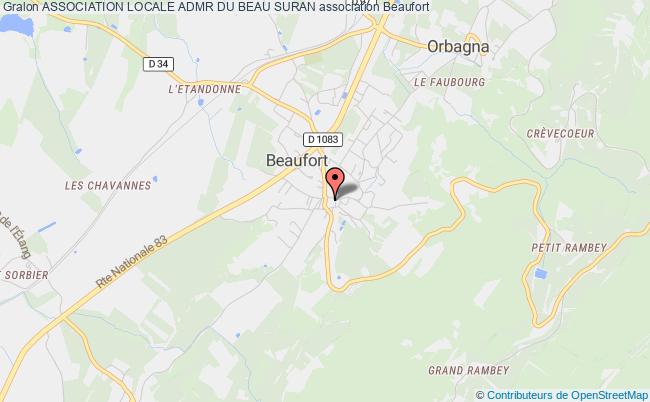 plan association Association Locale Admr Du Beau Suran Beaufort-Orbagna