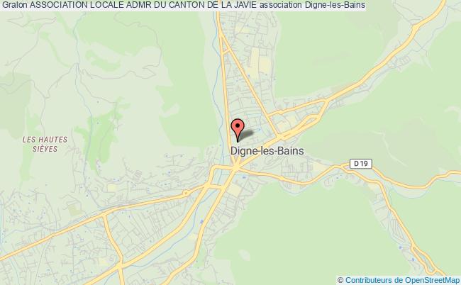 plan association Association Locale Admr Du Canton De La Javie Digne-les-Bains