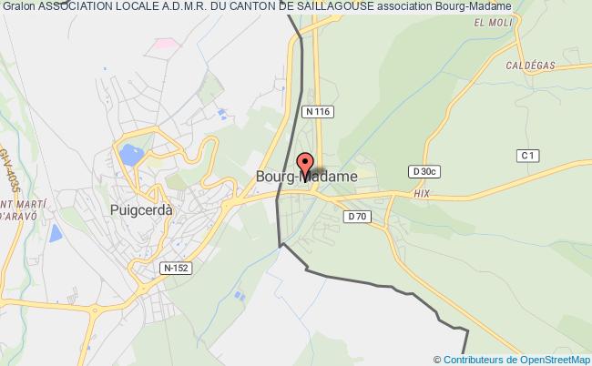 plan association Association Locale A.d.m.r. Du Canton De Saillagouse Bourg-Madame