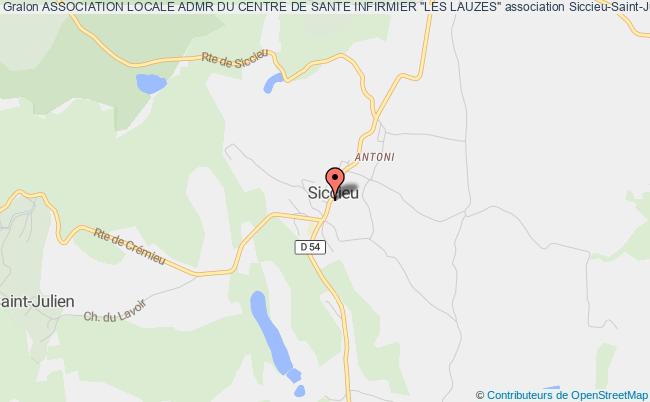 plan association Association Locale Admr Du Centre De Sante Infirmier "les Lauzes" Siccieu-Saint-Julien-et-Carisieu