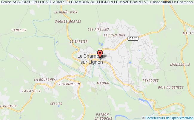 plan association Association Locale Admr Du Chambon Sur Lignon Le Mazet Saint Voy Le Chambon-sur-Lignon