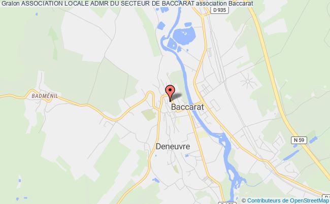 plan association Association Locale Admr Du Secteur De Baccarat Baccarat