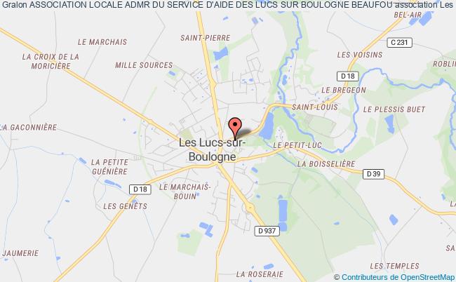 plan association Association Locale Admr Du Service D'aide Des Lucs Sur Boulogne Beaufou Les Lucs-sur-Boulogne