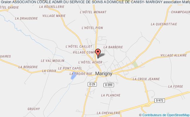plan association Association Locale Admr Du Service De Soins A Domicile De Canisy- Marigny Marigny-Le-Lozon