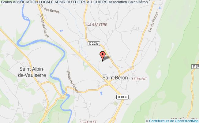 plan association Association Locale Admr Du Thiers Au Guiers Saint-Béron
