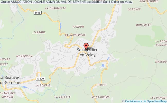 plan association Association Locale Admr Du Val De Semene SAINT DIDIER EN VELAY