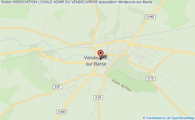 plan association Association Locale Admr Du Vendeuvrois Vendeuvre-sur-Barse