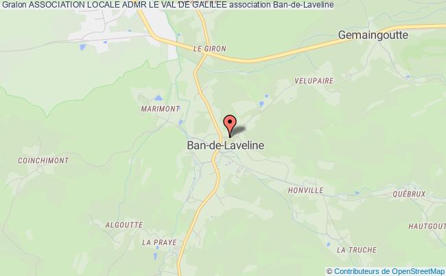 plan association Association Locale Admr Le Val De Galilee Ban-de-Laveline