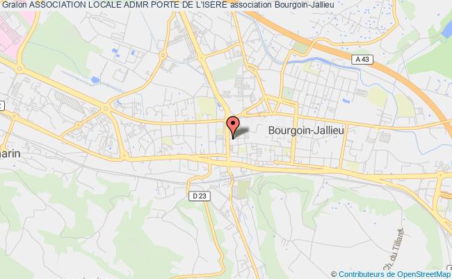 plan association Association Locale Admr Porte De L'isere Bourgoin-Jallieu