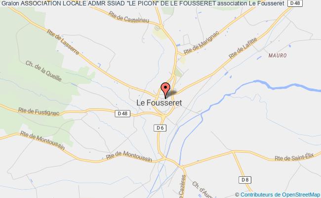 plan association Association Locale Admr Ssiad "le Picon" De Le Fousseret Le Fousseret