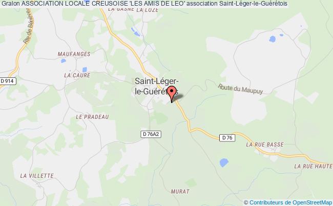 plan association Association Locale Creusoise 'les Amis De Leo' Saint-Léger-le-Guérétois