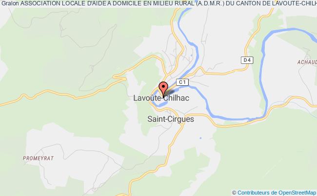 plan association Association Locale D'aide A Domicile En Milieu Rural (a.d.m.r.) Du Canton De Lavoute-chilhac Lavoûte-Chilhac
