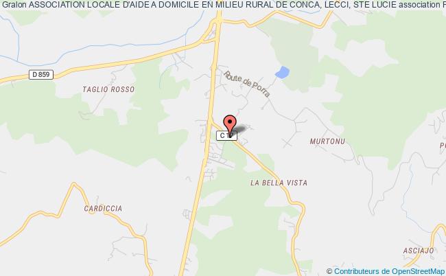 plan association Association Locale D'aide A Domicile En Milieu Rural De Conca, Lecci, Ste Lucie Porto-Vecchio