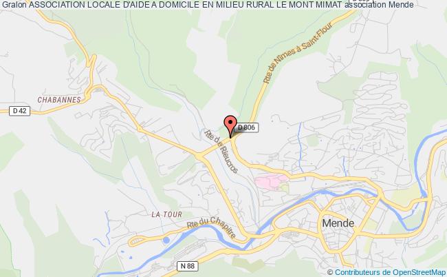 plan association Association Locale D'aide A Domicile En Milieu Rural Le Mont Mimat Mende