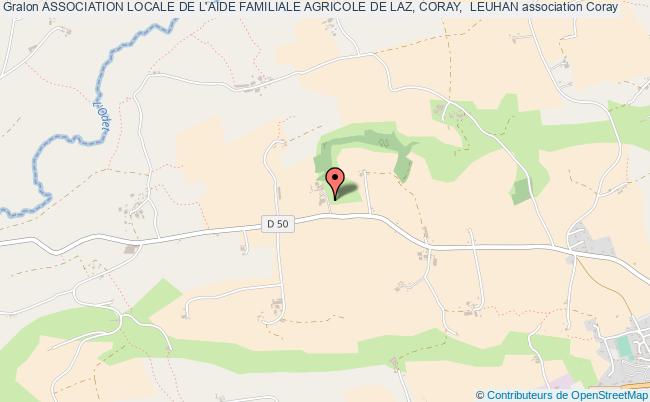 plan association Association Locale De L'aide Familiale Agricole De Laz, Coray,  Leuhan Coray