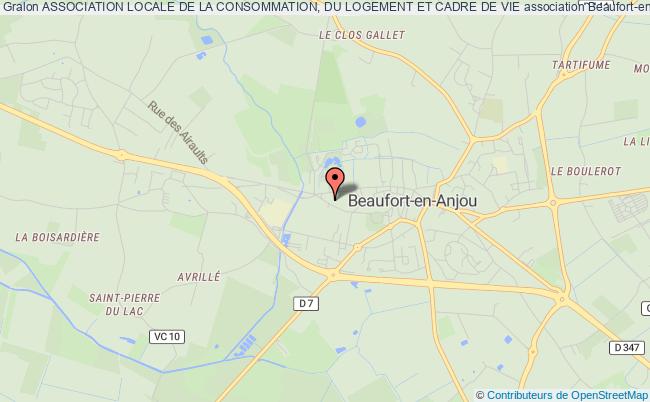 plan association Association Locale De La Consommation, Du Logement Et Cadre De Vie Beaufort-en-Anjou