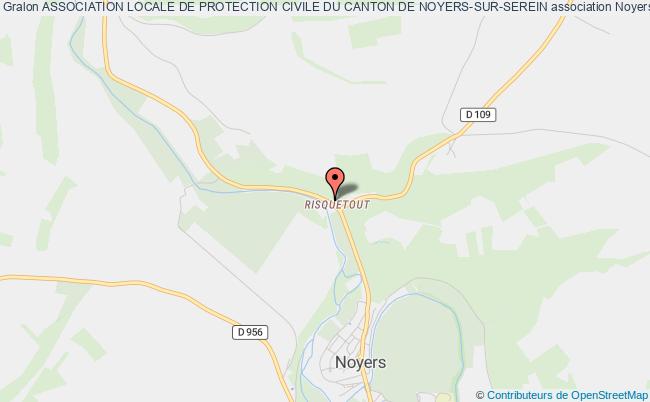 plan association Association Locale De Protection Civile Du Canton De Noyers-sur-serein Noyers