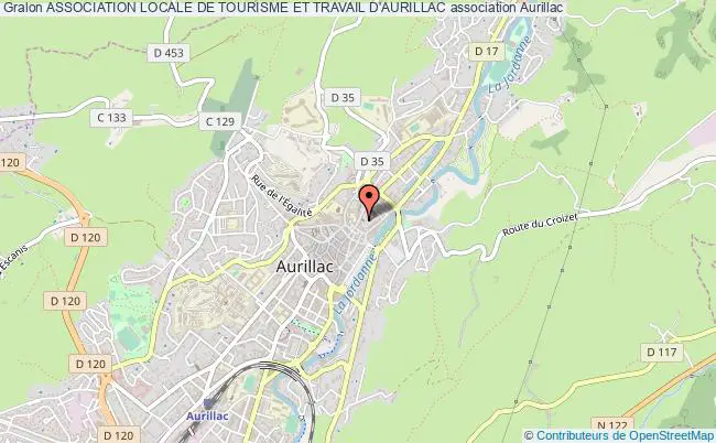 plan association Association Locale De Tourisme Et Travail D'aurillac Aurillac