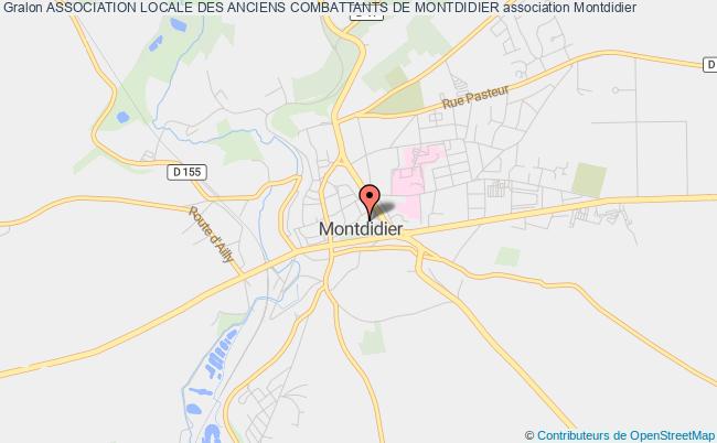 plan association Association Locale Des Anciens Combattants De Montdidier Montdidier