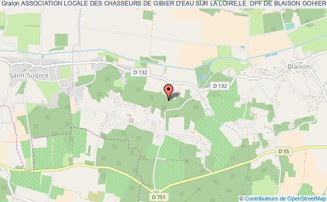 plan association Association Locale Des Chasseurs De Gibier D'eau Sur La Loire,le  Dpf De Blaison Gohier,saint Remy La Varenne Blaison-Gohier