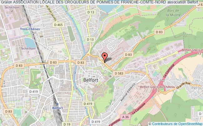 plan association Association Locale Des Croqueurs De Pommes De Franche-comte-nord Belfort