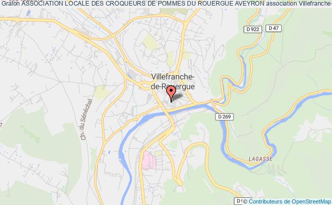 plan association Association Locale Des Croqueurs De Pommes Du Rouergue Aveyron Villefranche-de-Rouergue