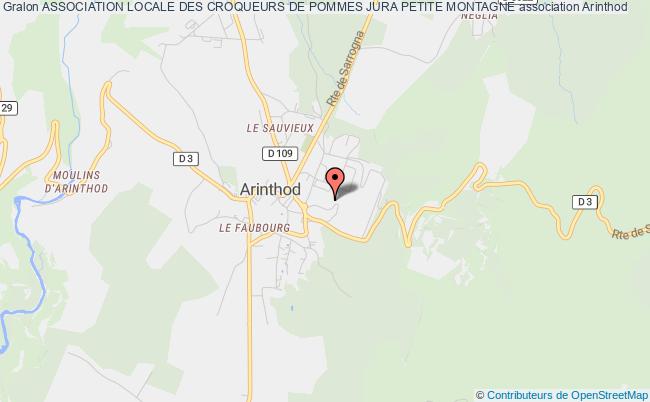 plan association Association Locale Des Croqueurs De Pommes Jura Petite Montagne Arinthod