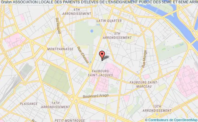 plan association Association Locale Des Parents D'eleves De L'enseignement Public Des 5eme Et 6eme Arrondissements De Paris Federation Peep Paris