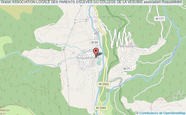 plan association Association Locale Des Parents D'eleves Du College De La Vesubie Roquebillière