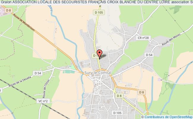 plan association Association Locale Des Secouristes FranÇais Croix Blanche Du Centre Loire Sury-le-Comtal