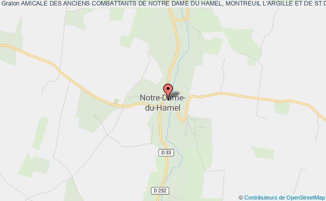 plan association Association Locale Et Amicale Des Anciens Combattants De Notre Dame Du Hamel Notre-Dame-du-Hamel