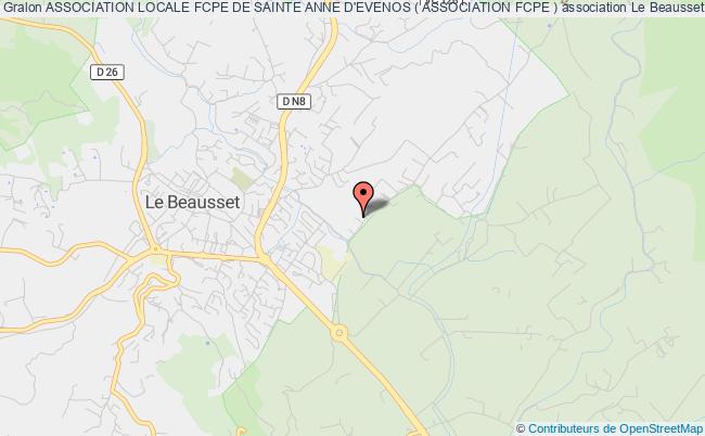 plan association Association Locale Fcpe De Sainte Anne D'evenos ( Association Fcpe ) Le Beausset