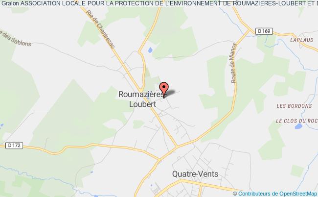 plan association Association Locale Pour La Protection De L'environnement De Roumazieres-loubert Et Des Communes Avoisinantes Roumazières-Loubert