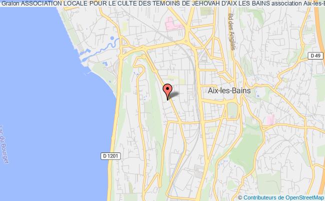 plan association Association Locale Pour Le Culte Des Temoins De Jehovah D'aix Les Bains Aix-les-Bains