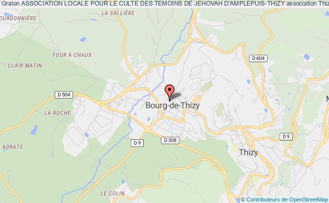 plan association Association Locale Pour Le Culte Des Temoins De Jehovah D'amplepuis-thizy Thizy-les-Bourgs