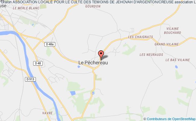plan association Association Locale Pour Le Culte Des Temoins De Jehovah D'argenton/creuse Le    Pêchereau