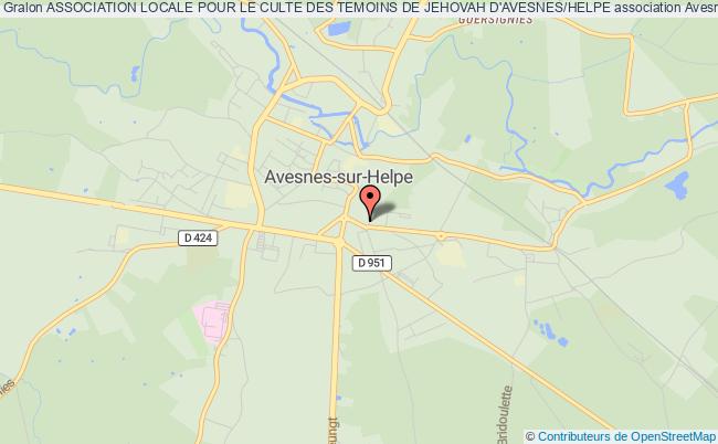 plan association Association Locale Pour Le Culte Des Temoins De Jehovah D'avesnes/helpe Avesnes-sur-Helpe