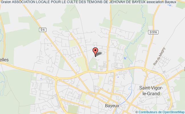 plan association Association Locale Pour Le Culte Des Temoins De Jehovah De Bayeux Bayeux