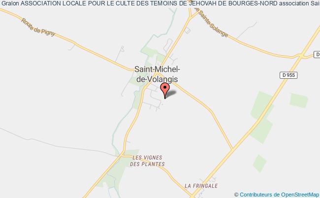 plan association Association Locale Pour Le Culte Des Temoins De Jehovah De Bourges-nord Saint-Michel-de-Volangis