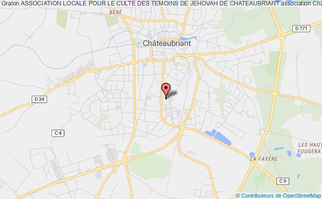plan association Association Locale Pour Le Culte Des Temoins De Jehovah De Chateaubriant Châteaubriant